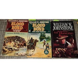 Blood Bond Series William W Johnstone paperback (lot of 3 in series) Cowboy West